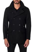 Men's Jared Lang Wool Blend Double Breasted Peacoat