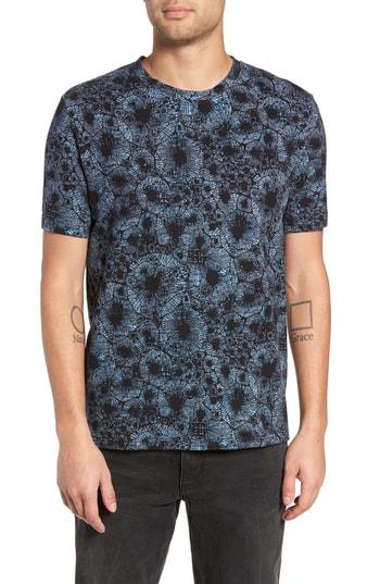 Men's Treasure & Bond Regular Fit Print T-shirt - Black