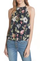 Women's Alice + Olivia Rosa Floral Halter Top - Blue
