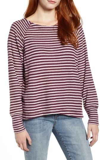 Women's Caslon Cozy Thermal Dolman Top - Burgundy