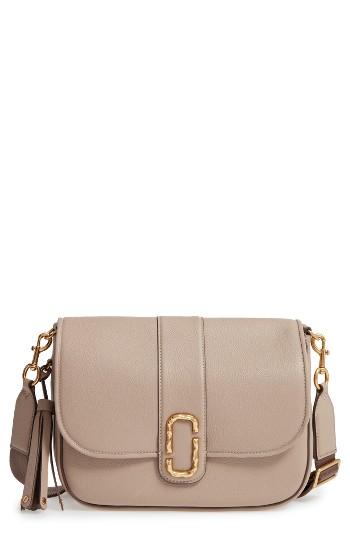 Marc Jacobs Interlock Leather Crossbody Bag - Beige