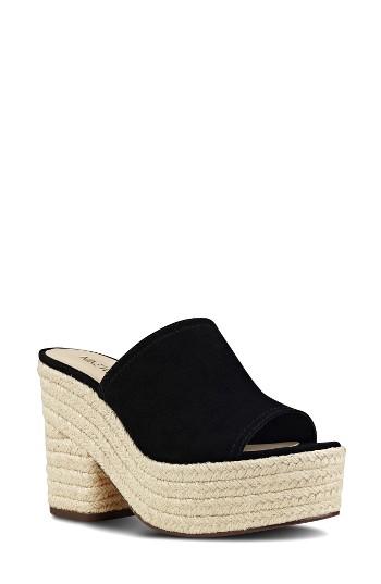 Women's Nine West Skyrocket Platform Slide Sandal M - Black