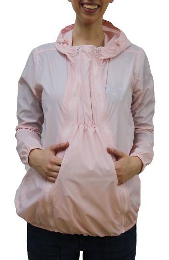 Women's Modern Eternity Waterproof Convertible Maternity Windbreaker - Pink