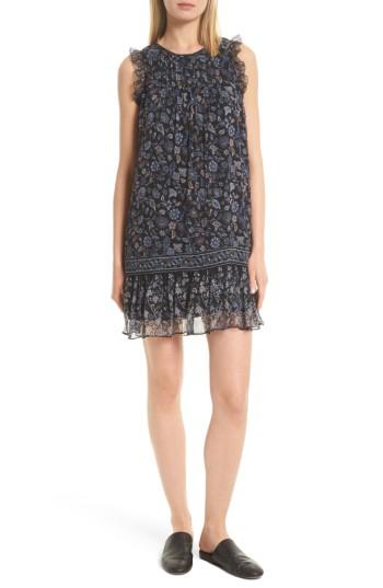 Women's Joie Tahoma B Print Silk Dress - Blue