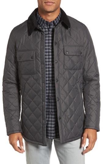 Men's Barbour Akenside Quilted Jacket, Size - Grey