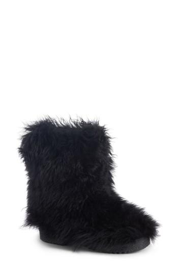 Women's Saint Laurent Genuine Shearling Boot Us / 34eu - Black