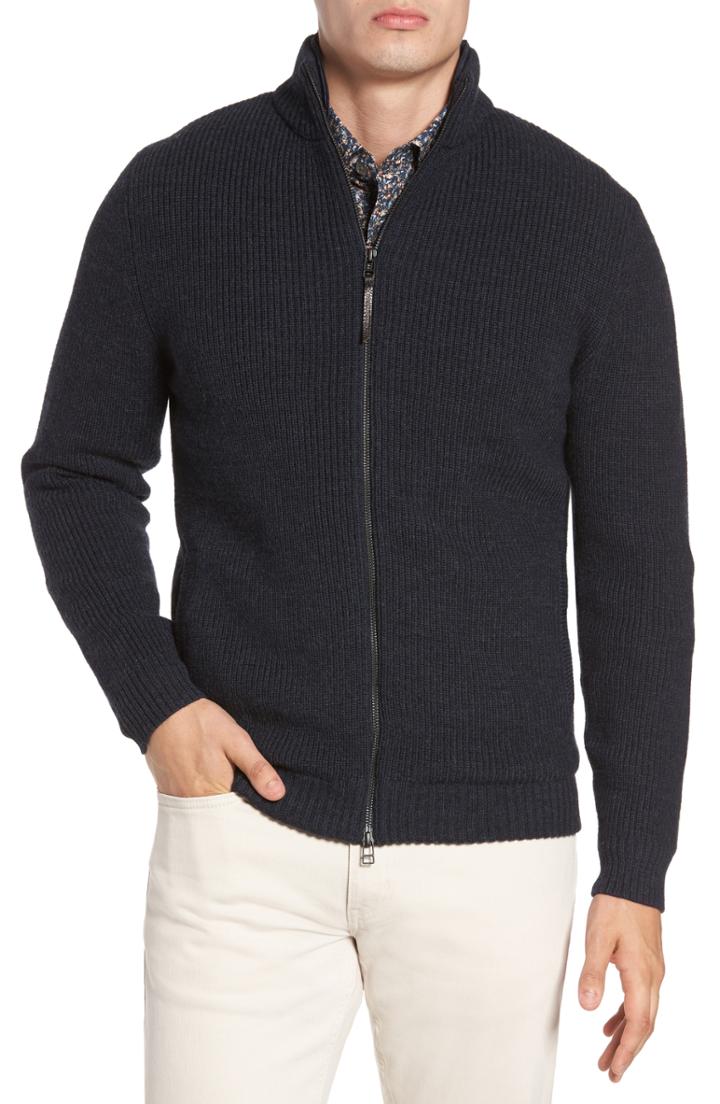 Men's Rodd & Gunn Camerons Track Zip Wool Sweater