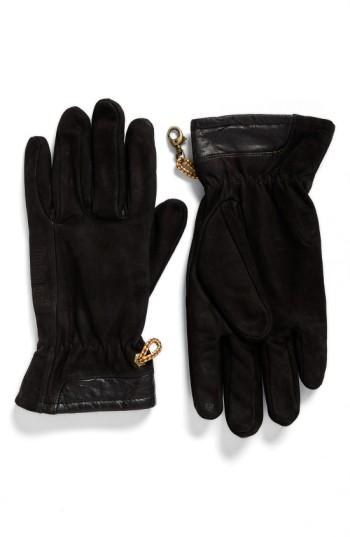 Men's Timberland Heritage Leather Gloves - Black