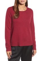Women's Eileen Fisher Cashmere Sweater, Size - Red