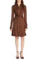 Women's Dvf Didi Silk Jersey Dress - Brown
