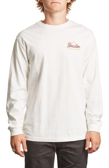 Men's Brixton Newbury T-shirt, Size - White
