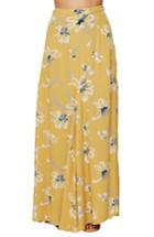 Women's O'neill Ashton Print Maxi Skirt - Yellow