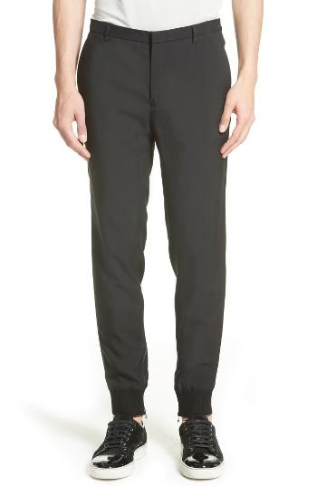 Men's Lanvin Zip Ankle Jogger Pants Eu - Black