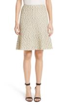Women's St. John Collection Romee Tweed Fit & Flare Skirt - Yellow