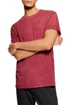 Men's Topman Smoked Classic Fit T-shirt - Burgundy