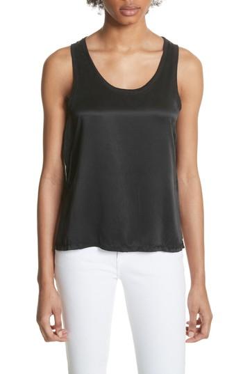 Women's Majestic Filatures Silk & Linen Tank - Black