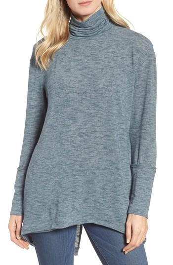 Women's Caslon Split Back Top, Size - Blue/green