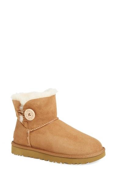 Women's Ugg 'mini Bailey Button Ii' Boot M - Brown