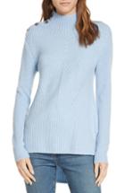 Women's Veronica Beard Rama Merino Wool & Cashmere High/low Sweater - Blue
