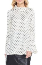 Women's Vince Camuto Diamond Heirlooms Flutter Cuff Tunic - White