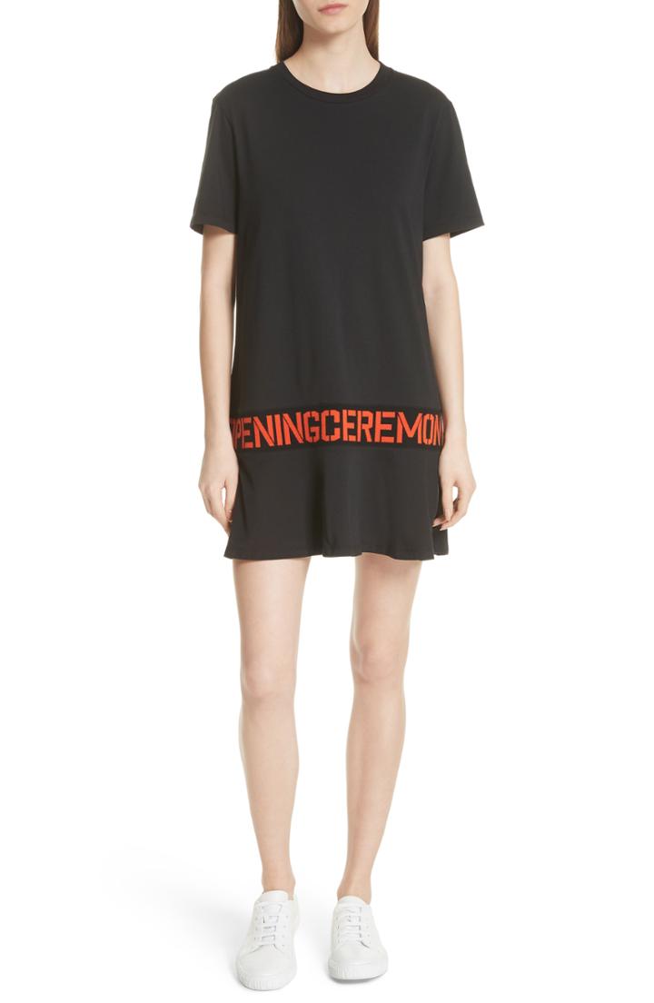 Women's Opening Ceremony Stencil Logo T-shirt Dress