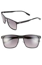 Men's Boss 57mm Polarized Sunglasses - Matte Black