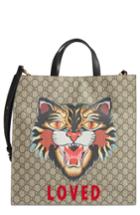 Men's Gucci Angry Cat Tote - Beige