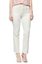 Women's Paige Hoxton High Waist Ankle Straight Jeans - Ivory