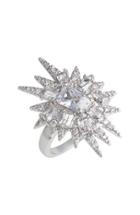 Women's Cz By Kenneth Jay Lane 'explosion' Cubic Zirconia Cocktail Ring