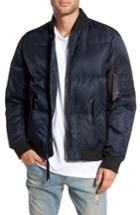 Men's The Very Warm Quilted Down Bomber Jacket, Size - Blue