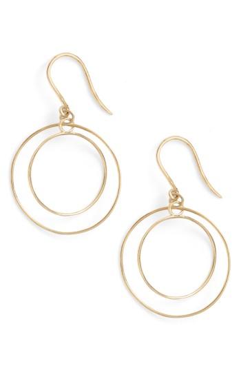 Women's Bony Levy Double Circle Orbital Drop Earrings