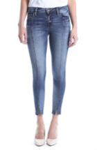 Women's Kut From The Kloth Distressed Seamed Skinny Jeans - Blue