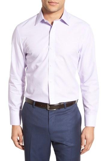 Men's Bonobos Slim Fit Wrinkle Free Solid Dress Shirt .5 33 - Purple