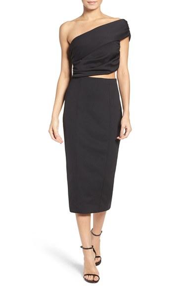 Women's Misha Collection Beradonna One-shoulder Dress