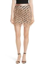 Women's Milly Fil Coupe Diagonal Stripe Miniskirt