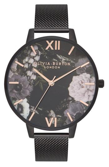 Women's Olivia Burton After Dark Mesh Strap Watch, 38mm