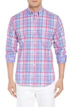Men's Tailorbyrd Beacon Regular Fit Plaid Sport Shirt - Pink