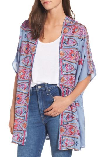 Women's Socialite Embroidered Kimono