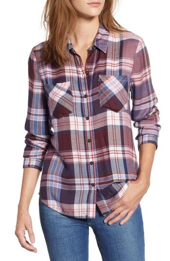 Women's Lucky Brand Plaid Shirt - Purple
