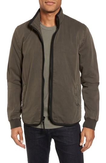 Men's James Perse Zip Front Twill Jacket (m) - Green