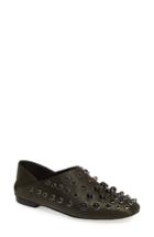 Women's Jeffrey Campbell Baxley Studded Flat M - Green