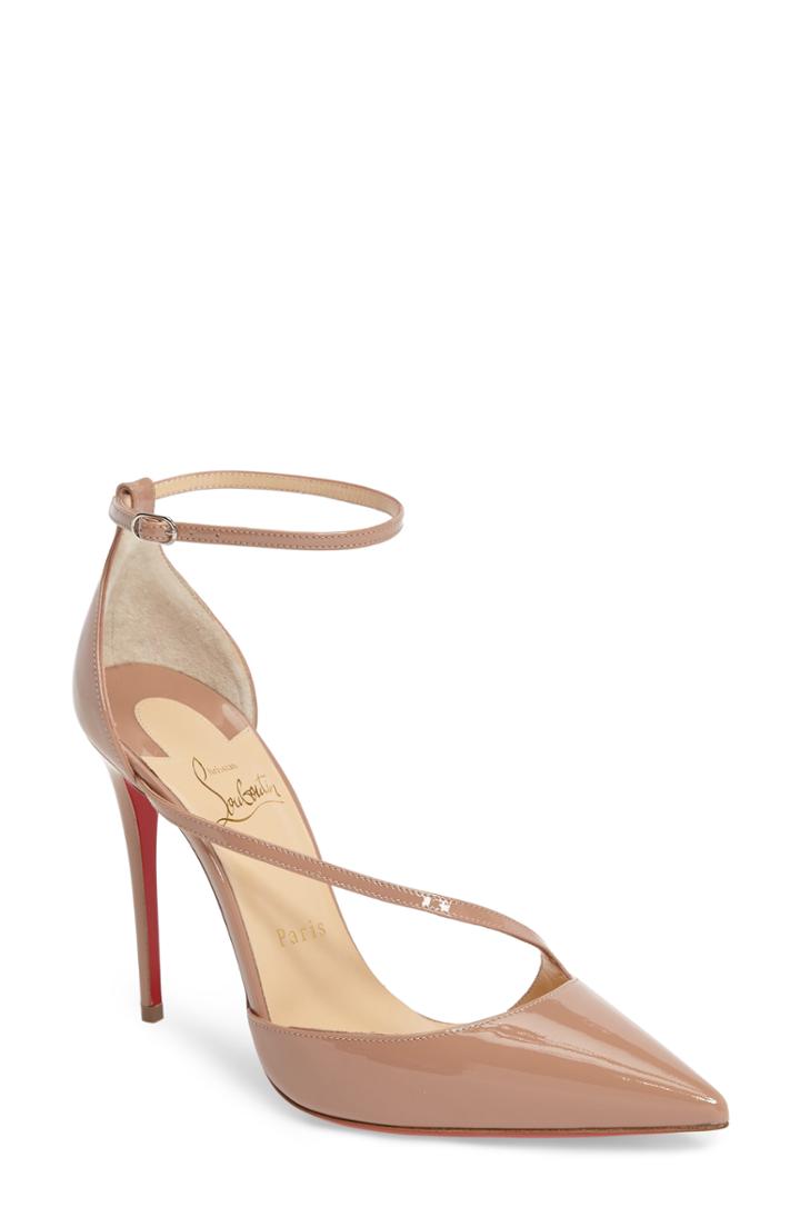 Women's Christian Louboutin Fliketta Pump Us / 38eu - Beige