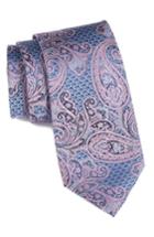 Men's Nordstrom Men's Shop Sovana Paisley Silk Tie, Size - Pink