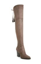 Women's Marc Fisher Ltd 'alinda' Over The Knee Boot M - Grey