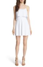 Women's Alice + Olivia Kipp Layered Ruffle Short Dress - White