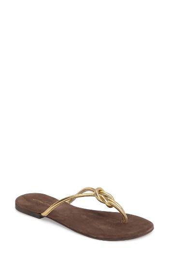 Women's Jeffrey Campbell Malia Flip Flop M - Metallic
