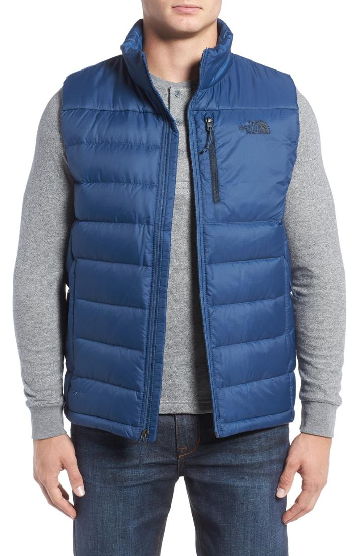 Men's The North Face 'aconcagua' Goose Down Vest, Size - Blue