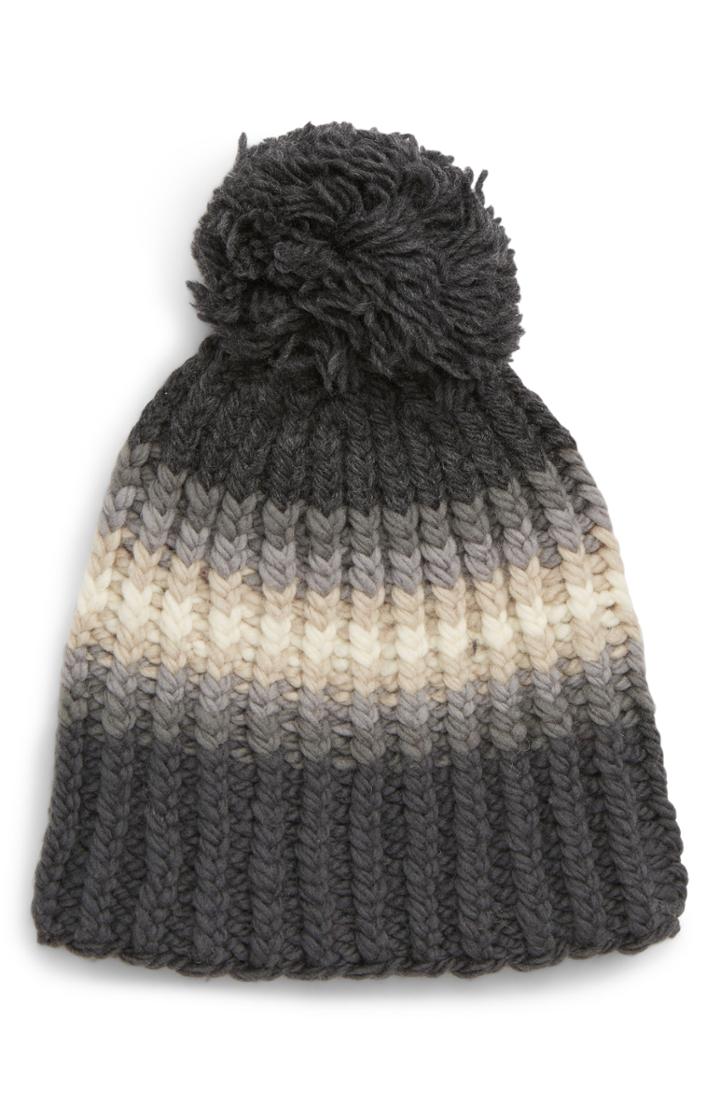 Women's Nirvanna Designs Hi Fidelity Pom Beanie - Grey