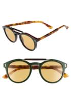 Men's Gucci Vintage Pilot 50mm Sunglasses - Green-red Web/ Nicotine