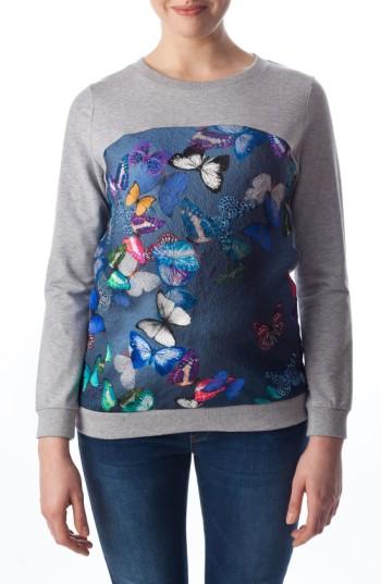 Women's Pietro Brunelli 'santa Monica' Maternity Sweatshirt - Yellow